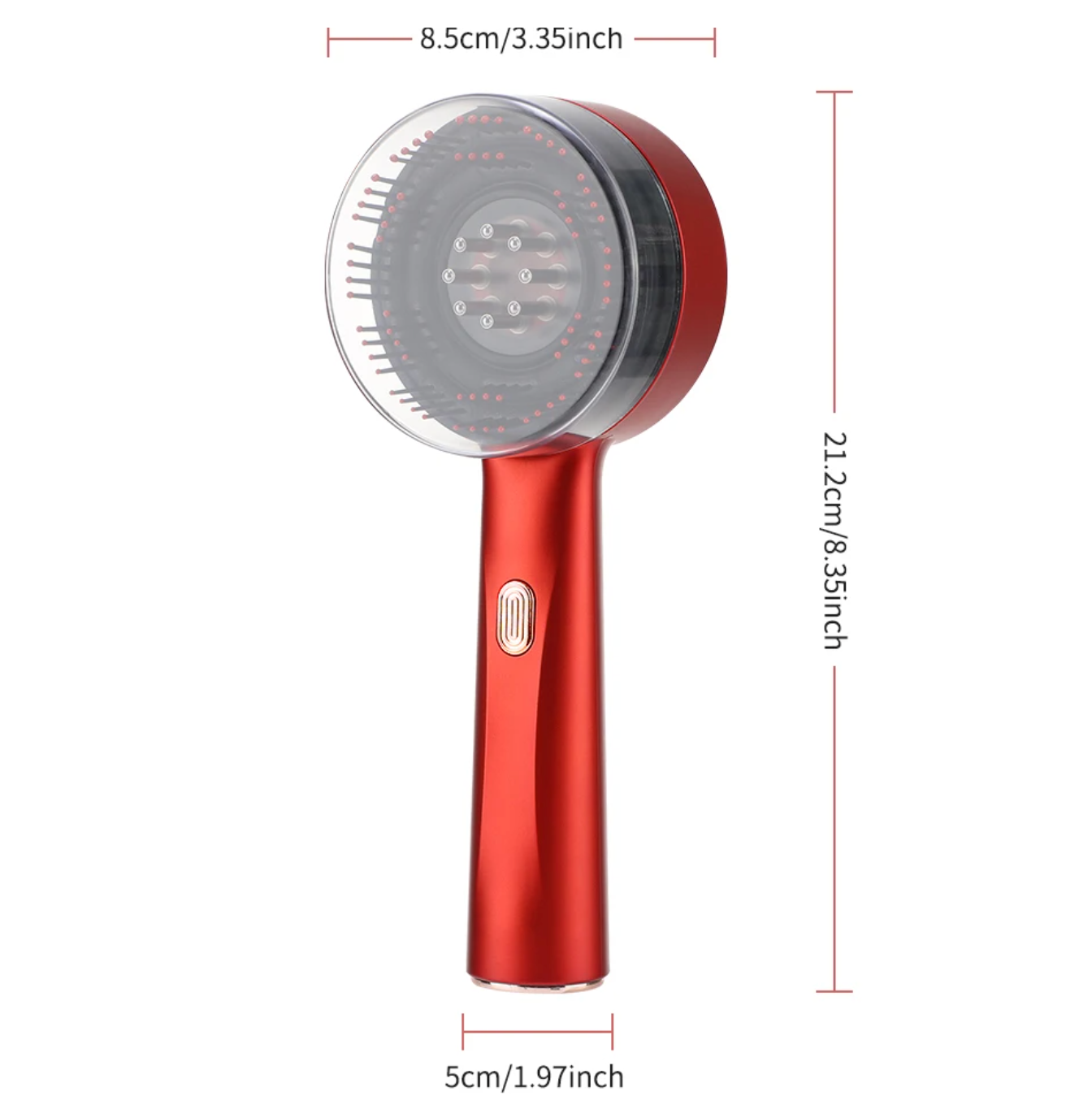 KamiGlow™ 防水赤色光マッサージブラシ